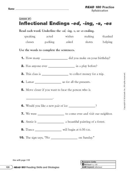 Inflectional Endings Worksheet Grade 3