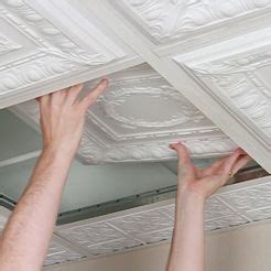 Basement ceiling tiles are common in finished basements. Ceiling Tiles and Ceiling Panels | Dropped ceiling ...