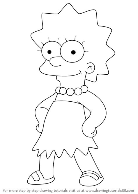 Animais anime e mangá ano novo e natal aulas de desenho bonecos brawl stars brinquedos celebridades comida dese desenhos animados desenhos para colorir para meninas desenhos. Learn How to Draw Lisa Simpson from The Simpsons (The Simpsons) Step by Step : Drawing Tutorials