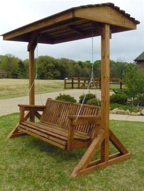 Covered Swing Planswoodworkingfree Yard Swing Garden Seating