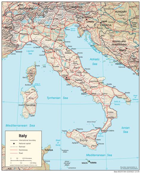 Printable Map Of Italy With Cities A B C D E F G H I J K L