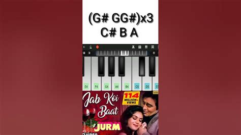 Jab Koi Baat Bigad Jaye Slow Piano Tutorial Part 1 Youtube