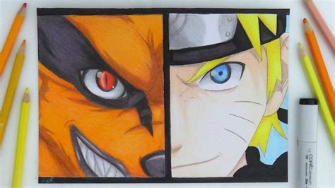 Images Of Naruto Uzumaki Nine Tailed Fox Drawing