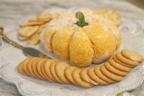 Pumpkin Shaped Cheese Ball Recipe Home Of Malones