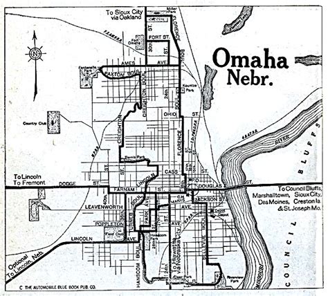 1up Travel Historical Maps Of Us Citiesomaha Nebraska 1920