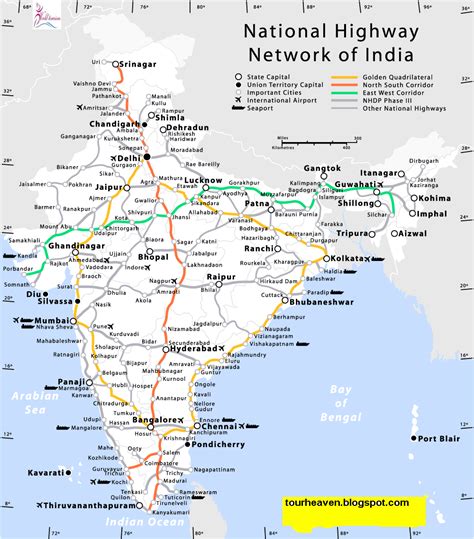 List Of National Highways India ~ World Tourism