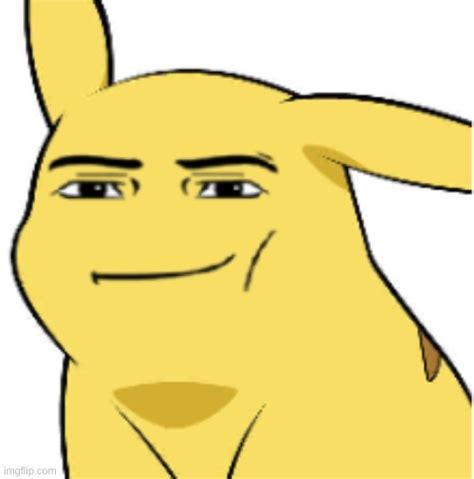 Pikachu With A Man Face Give Pikachu A Face Know Your Meme