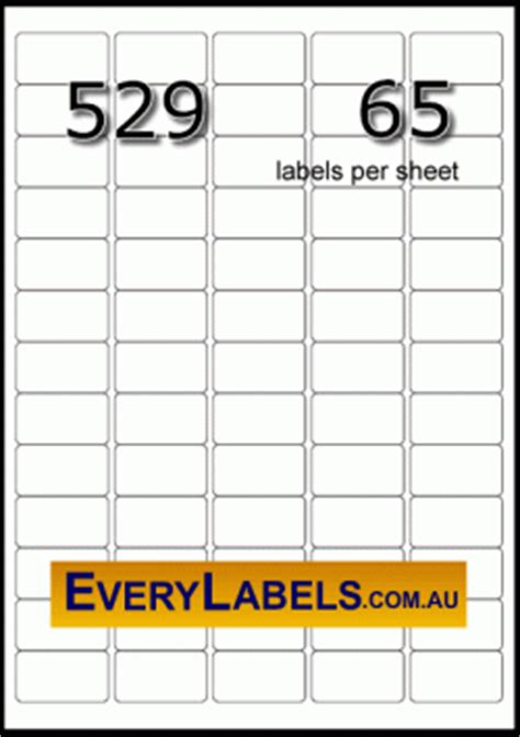 White matt permanent buy 10+ boxes for 10% off buy 30+ boxes for 15% off. Label Template 65 Per Sheet | printable label templates
