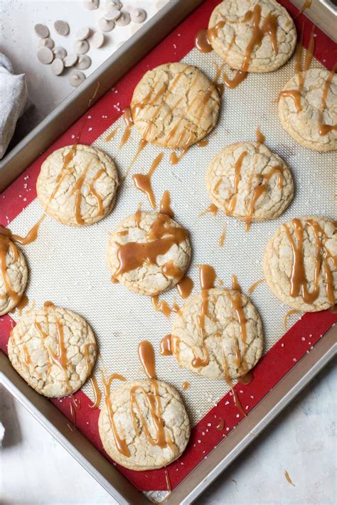 Soft Chewy Salted Caramel Cookies Recipe Salted Caramel Cookies