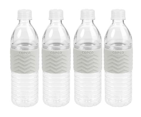 Copco Hydra Reusable Water Bottle 169 Ounce Chevron Gray 4 Pack