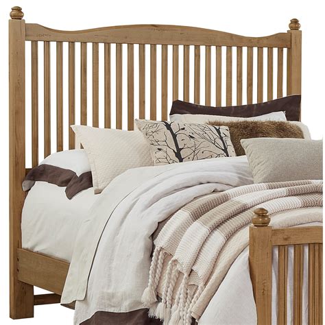 Size queen wood headboards : Vaughan Bassett American Maple Solid Wood Queen Slat ...
