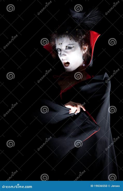 Female Vampire Showing Fangs Stock Photo Image Of Medieval