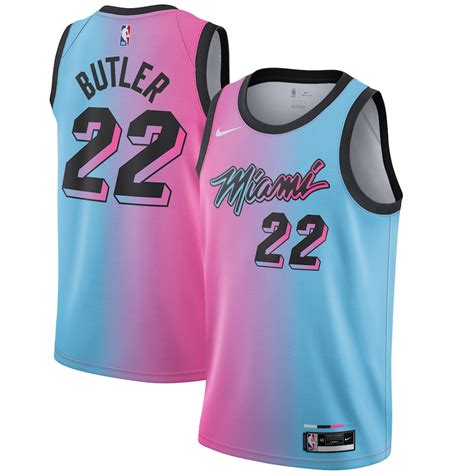 Jimmy Butler Miami Heat Nike Youth 202021 Swingman Jersey Pinkblue