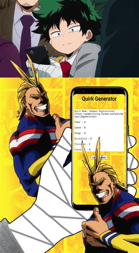 My Hero Academia Quirk Generator Apk للاندرويد تنزيل
