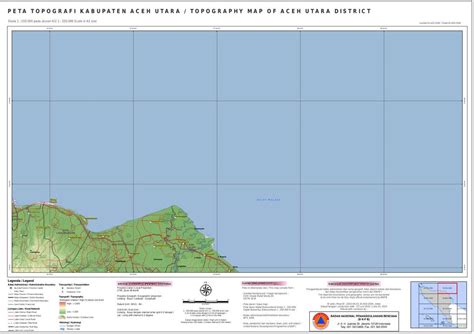 Peta Topografi Kabupaten Aceh Utara Topography Map Of Aceh Utara