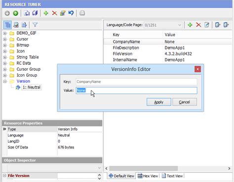 Resource Editor How To Change Edit Dll Version Number File Version