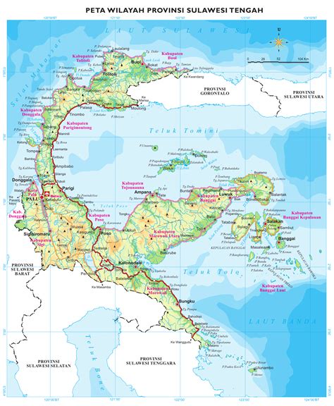 Gambar Peta Sulawesi Beserta Provinsinya Gambar Peta