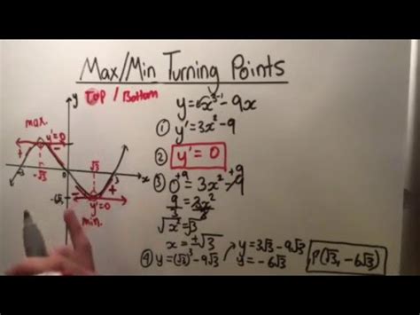 Learn how to sketch the graphs of f, f', f'', given any one of its graph. How To Find Max and Min Turning Points & The Second ...