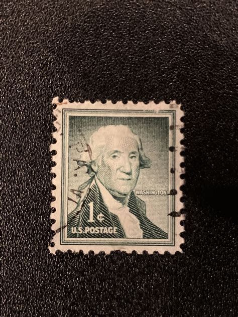 Rare George Washington 1 Cent Green Stamp Values - MAVIN