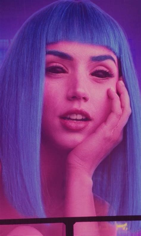 This painting is a combination of the faces of ana de armas and mackenzie davis as their characters from the movie. mind-blowing wallpaper Joi, blade runner 2049, movie, 480× ...