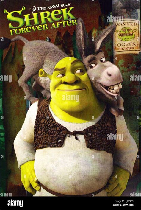 Shrek Donkey Poster Shrek Forever After 2010 Stock Photo Alamy