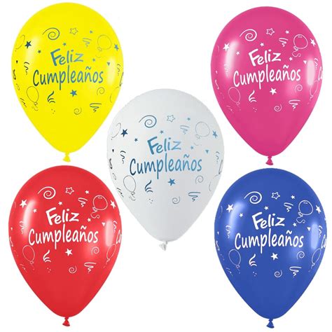 Globos Para Decorar Fiestas De Feliz Cumpleaños 6 Unidades Bs 024