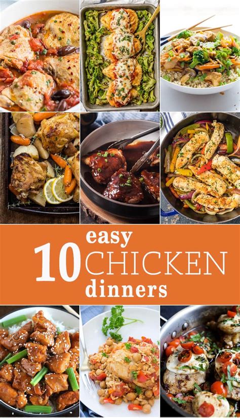 If you prefer healthy meals in the oven, you can find more easy chicken dinner recipes check our greek moussaka. 10 Easy Chicken Dinners - The Cookie Rookie®