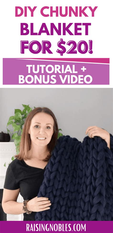 Diy Chunky Knit Blanket Tutorial No Tools Required Artofit