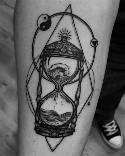 Unique Abstract Hourglass Tattoo Viraltattoo