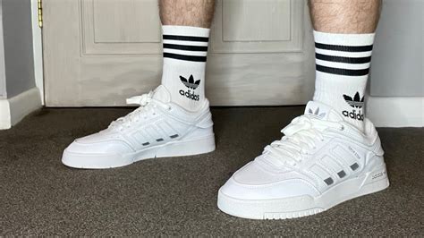 Adidas Originals Drop Step Low “triple Whitesilver” On Foot Review