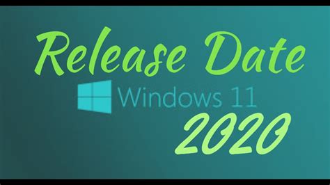 Windows 11 Release Date Youtube