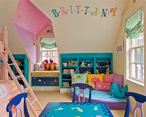 Browse photos of kids rooms. Girls Bedroom Reading Nook | Houzz