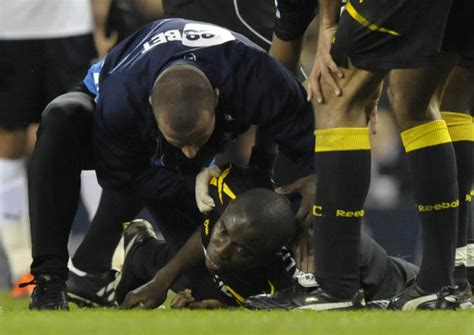 (getty images)more pics » fabrice muamba proposed to shauna magunda on valentine's day (via ibtimes.co.uk) fabrice muamba spent a comfortable night in the hospital last night, reports espn. Fabrice Muamba Whose Heart Stopped For Nearly 80 Minutes ...