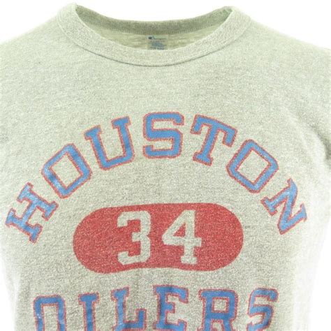 Vintage 80s Houston Oilers Champions T Shirt Xl Football Nfl Sports 50