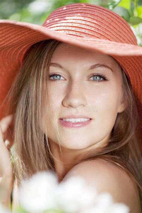 Happy Woman Relaxing Naked In Bed Stock Image Image Of Adorable