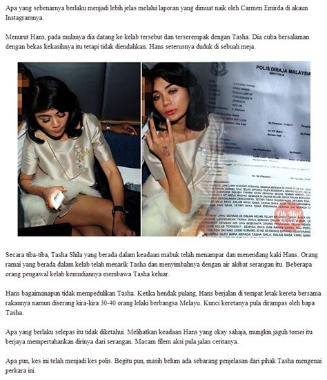 Tasha shilla pernah berlakon dalam drama seperti terukir di bintang dan tabir zulaikha dan pernah memenangi anugerah bintang popular berita harian 2011 dalam kategori artis wanita baru popular. 2 Foto aksi daring Tasha Shila di Kelab Malam di sebalik ...