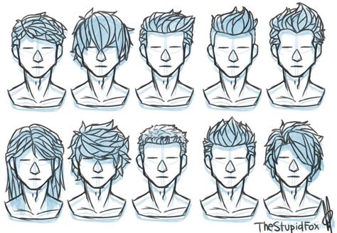 How to draw manga hair most of these hairstyles could be guy hairstyles then again u dont know this tutorial will show you how to draw male and female anime hair. Random Hairstyles Male by TheStupidFox on DeviantArt ...