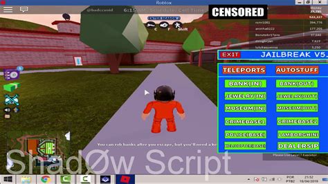 (op features!) roblox hey guys, in today's video i am on jailbreak and i review all the brand. *NEW* Jailbreak OP GUI Script / Hack (Unlimited Money ...