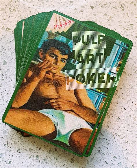 Gay Pulp Art Covers Playing Cards Lgbt Male Pin Up Etsy