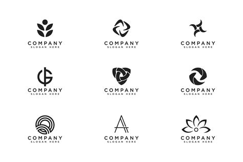 Set Of Company Logo Design Ideas Vector Graphic By Dunia8103 Creative