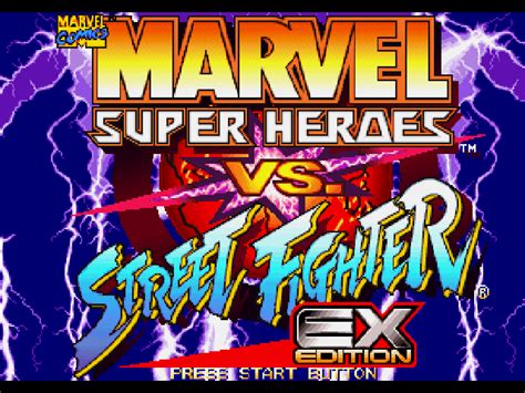 Ps Marvel Super Heroes Vs Street Fighter Ex Edition