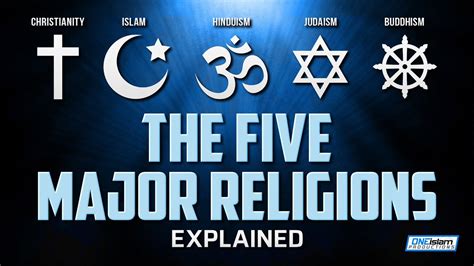 The 5 Major Religions Explained ️☪️ ️🕉️☸️ Youtube