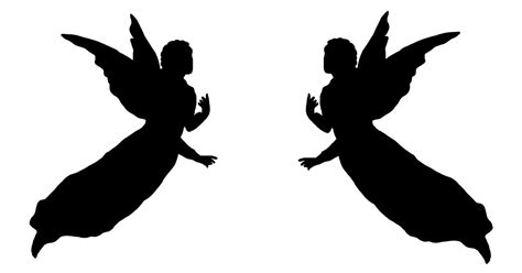 Flying Angel Silhouette At Getdrawings Free Download