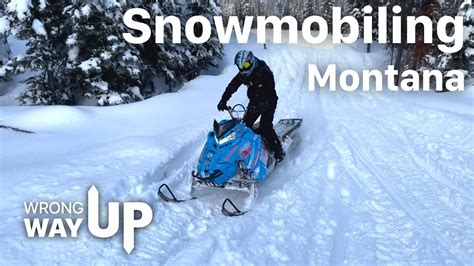 Snowmobiling In Montana Youtube