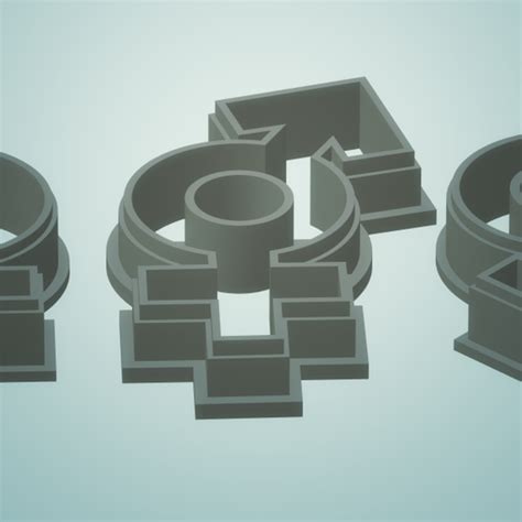 Stl File Polymer Clay Cutter Symbol Sex・3d Printing Design To Download・cults