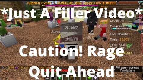 Caution Rage Quit Ahead Hypixel Bed Wars Youtube