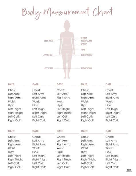 Free Printable Body Measurement Chart For Sewing Rmahthorin