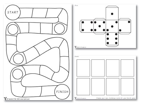 Create Your Own Game Board Template Board Game Template Fun Board