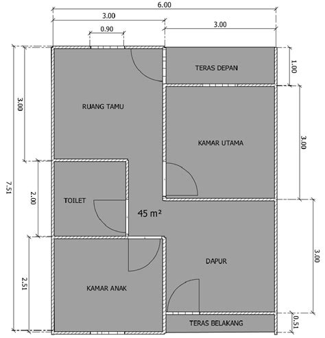 Rumah minimalis berukuran 6×9 meter pas jika diisi dengan 3 kamar tidur, 1 ruang tamu, 1 dapur merangkap ruang makan, serta 1 kamar mandi. Gambar Desain Rumah Minimalis Ukuran 6x8 1 Lantai Terbaru ...