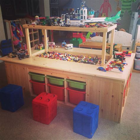 Steve Built The Kids The Most Amazing Lego Table Legofun Lego